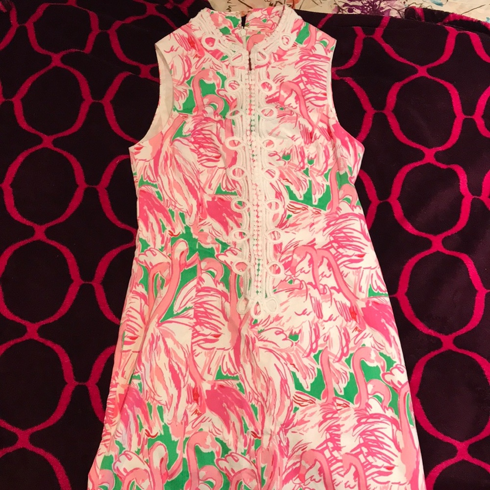Lilly Pulitzer Flamingo Alexa Shift Dress